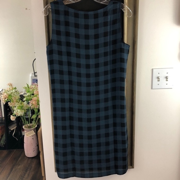 Eileen Fisher Silk Buffalo Check Print Tunic Top Size Small - Picture 8 of 8